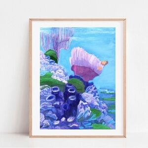 Finding Nemo painting art print 8.5x11”, Nemo, Dory, disney painting art print